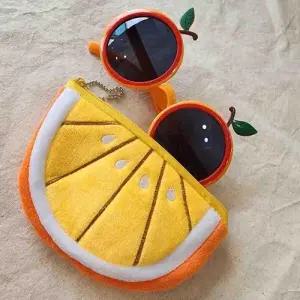 제주소품 수박 오렌지 파우치 미니지갑 WF0B400