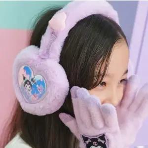 (색상 퍼플)하트 아동 귀마개 여아 귀도리 방한 귀마개