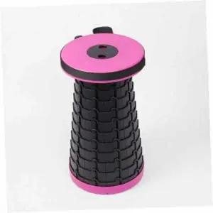 높이조절의자 아코디언접이식휴대용의자(핫핑크)자바라캠핑의자