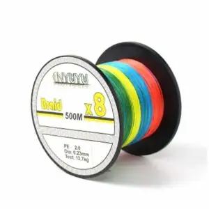 PE합사라인 스트롱 8합사 낚싯줄 2호 500m 문어 오색합사줄