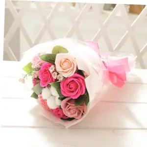 사탕부케 코튼로즈 비누꽃 꽃다발 로즈데이 성년의날 생일 선물