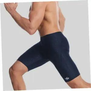 남자수영복 샤크 4부 남성 실내 수영복 XL 네이비 사각 스윔수트