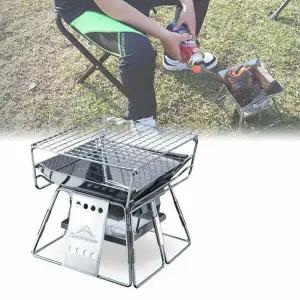 작은 크기의 캠핑 화로대 와이드 스텐레스 화로