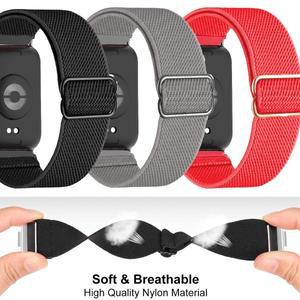 호환 샤오미 Mi Band 8 Pro/9용 나일론 스트랩 레드미 Watch 4 액세서리 스포츠 탄성 교체 팔찌 손목 밴드
