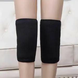 무릎 보호대 기모 겨울 융털 찍찍이 스트랩