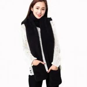 여성 겨울 보온 방한 후드 장갑 목도리 일체형 세트 목도리 포근한 보송보송 후드 머플러 밍크 장갑
