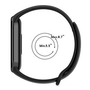 호환 샤오미 밴드 9 8용 실리콘 스트랩 NFC 스포츠 고무 팔찌 펄스리아 코레아 10 액세서리