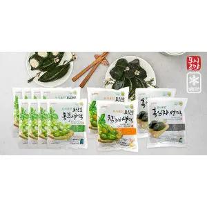 [신세계라이브쇼핑]모시로만 모싯잎 동부생떡8봉+참깨생떡2봉+흑임자쌩떡 2봉, 총12봉