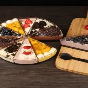 조각 케이크 포장 컨테이너 투명 플라스틱 삼각 용기 카페 용도