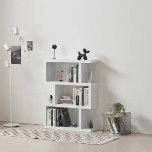 히트가구 RG125 모듈 800 디자인 소형 3단 책장 2colors