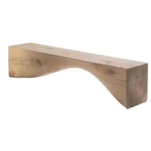 통나무 야외 긴의자 방부목 고재 벤치 미술관