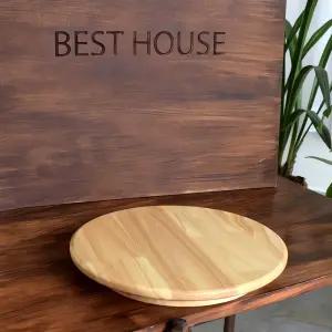 원목 회전 꽃꽂이 돌림판 28cm 목재 디스플레이 플라워 스탠드 장식 고급 플로 랄 트