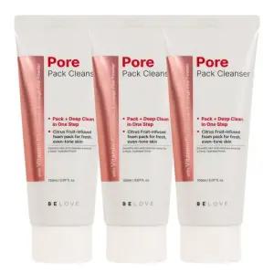 3개  포어 팩 클렌저 150ml  클렌징폼 워시오프팩