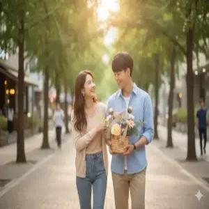 그리움채 핸드메이드화이트데이 발렌타인 선물 초콜릿 꽃바구니 페레로로쉐 7구 인형 에그머니나 바구니