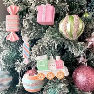 [콩심팥심]캔디세트 트리 오너먼트 장식 80PCS 크리스마스 싸더