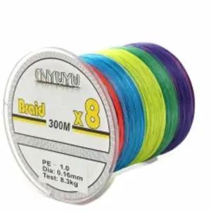 PE합사라인 스트롱 8합사 낚싯줄 1호 300m 한치 낚시 오색합사줄