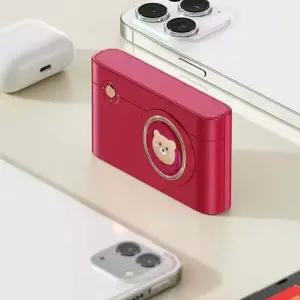 보조배터리 휴대폰충전 귀여운 가볍고 베어 동시충전 가능