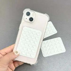 보조배터리 휴대폰충전 핸드폰 뽁뽁이 흡착패드 화이트