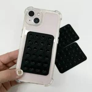 보조배터리 휴대폰충전 핸드폰 뽁뽁이 흡착패드 블랙