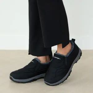 슬레진저 남녀공용 방한 털 슬립온