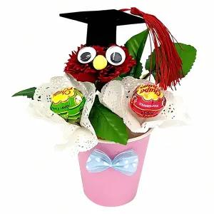 비누꽃 학사모 사랑컵 2개입 꽃다발 졸업 모 기념 컵 아트웍 리 마인더 수납 통 디저트