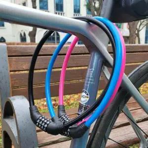 자전거 스쿠터 보안 와이어 비밀번호 잠금장치