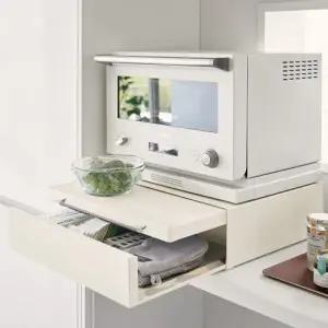 주방용 전자레인지 슬라이딩 수납선반 렌지대 커피기기 밥솥 정리랙