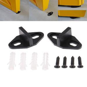 2pcs 헛간 문 바닥 가이드 슬라이딩 문 용 조정 가능 스테이 롤러 조용한 글라이드 방지 흔들림 4.5x2x2cm