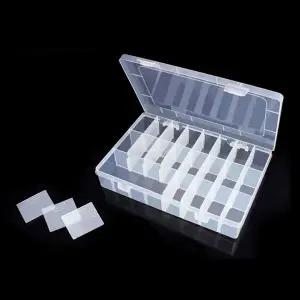 [골드스마일]투명 다용도 보관함 작은 칸막이 정리함 클리어 수납박스 10x15cm