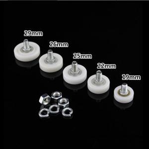 5pcs 나일론 휠 문서 서랍 베어링 도르래 캐비닛 나사 가구와 이동 문 롤러 욕실 슬라이딩 문
