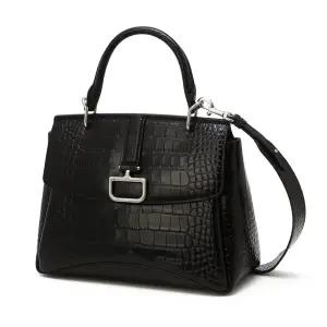 [닥스](센텀시티점)DCBA6E824BK [BIRKBECK CHARLOTTE] 버크백샬롯 블랙 크로커 가죽 토트백 L