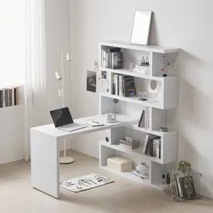 [히트가구] RG107 모듈 1400 5단 책상 세트 (착불)