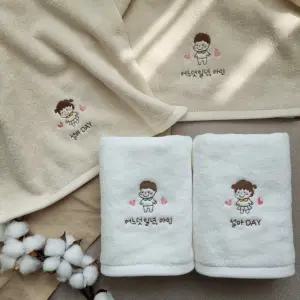 그리다 꼬꼬마 결혼식 답례품 결혼 돌 잔치 단체 수건 웨딩 조문 선물 개업 30수 130g (60개이상단가)