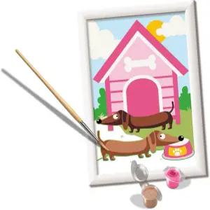 레이븐스버거 - 닥스훈트 크리아트 페인트 바이 넘버 키트 7세 이상 를 위한 재미있고 쉬운 DIY 아트 생일