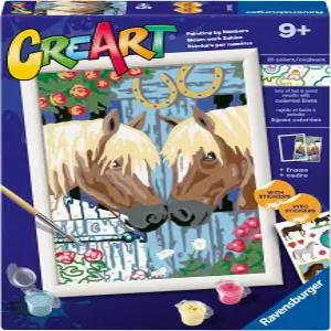 레이븐스버거 - 말 친구 크리아트 페인팅 번호 키트 9세 이상 를 위한 재미있고 쉬운 DIY 아트 생일 및