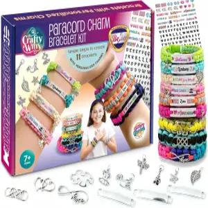 매력이 담긴 파라코드 팔찌 만들기 키트 - 8세 9세 10세 11세 12세 및 13세 14세 청소년을 위한 미술 공예