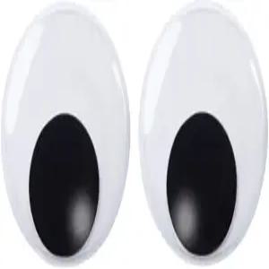 데코라 7.5인치 거인 구글리 크리스마스 트리 파티 장식용 셀프 로 플라스틱 꿈틀거림 눈을 사로잡다 2피스