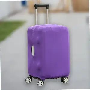 여행 가방 캐리어 스판 커버 카바 덮개 케이스 퍼플 L
