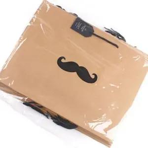 ( )봉주르 크라프트 쇼핑백 가로 종이가방 손잡이 포장 (10개세트)