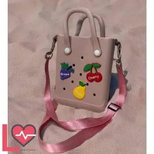 방수 가방꾸미기 아쿠아 비비드 초등학생 생일선물 DIY 가방 EVA 젤리 롱타임헬씨 파츠 세트 크로스백 핑크