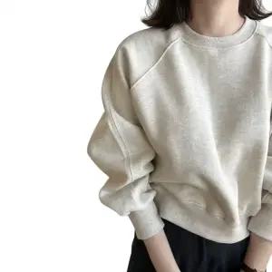 여성 맨투맨 기모 긴팔티 양털 후리스 안감 루즈핏 겨울 스웨트셔츠 CLBR1117