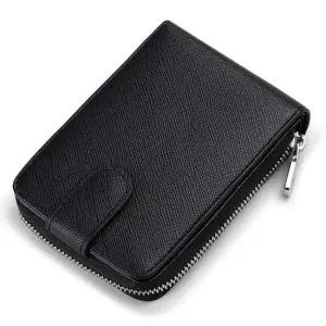 고급 가죽 카드 지갑 남자 캐주얼 패션 수납 반지갑