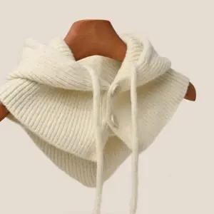 바라클라바모자 후드바라클라바 니트후드모자 넥워머 여성 겨울 방한 단추