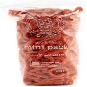 해리스빌 친근한 직조기 디자인 10인치 프로 사이즈 오렌지 포트홀더 직조 루프 크래프트 2 코튼