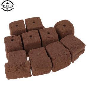 10pcs 성장 플매트 카펫 러그 무 토양 재배 장미 식물 절단 클론 보육 기판 블록 꽃 진흙 스타터 큐브