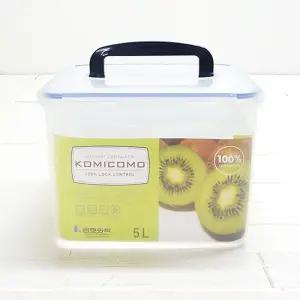 코미코모 밀폐용기 5L 밀폐용기 반찬통 플라스틱용기 반찬보관 사각용기