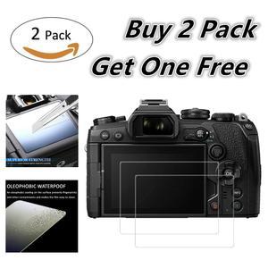 올림푸스 OM5 TG7 TG6 TG5 E-P7 EP5 E-PL10 E-PL9 EPL8 EPL7 EPL6 PEN-F EM1 EM5 EM10 Mark II III IV 용 2x 유리 LCD 화면 보호기
