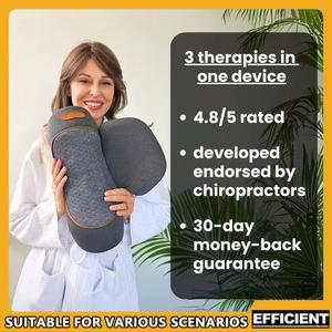 목마사지베게 3-in-1 목 견인 경추 마사지 온열 베개 마사지기 진동