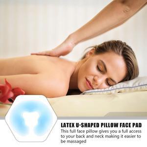 목마사지베게 실리콘 얼굴 베개 누워 스파 쿠션 U자형 아래로 쓰는