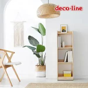 데코라인 코넬 웰 자유자재 400 3단 원목 책장 DDR087